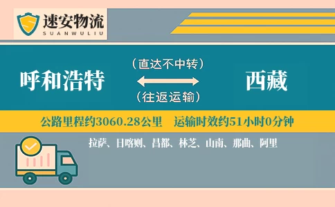 呼和浩特到西藏货运公司