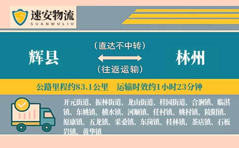 辉县到林州货运公司