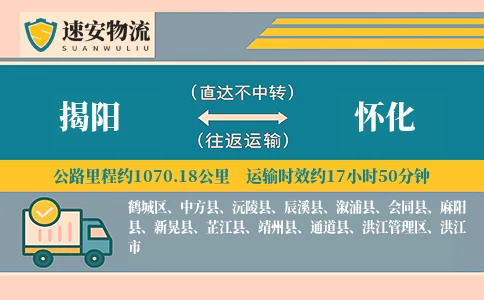 揭阳到怀化货运公司
