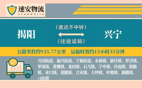 揭阳到兴宁货运公司