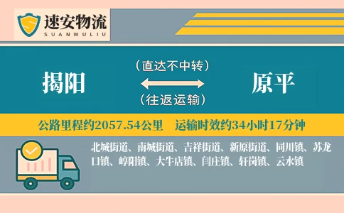 揭阳到原平货运公司