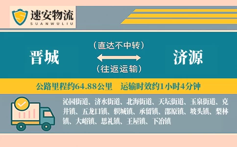 晋城到济源货运公司