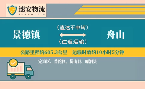 景德镇到舟山货运公司