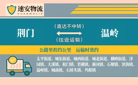 荆门到温岭货运公司
