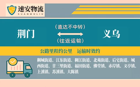 荆门到义乌货运公司