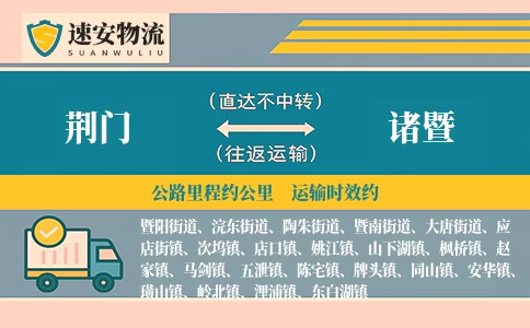 荆门到诸暨货运公司