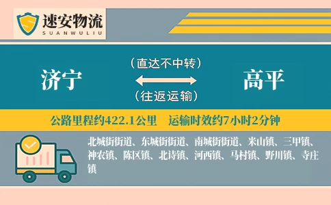 济宁到高平货运公司