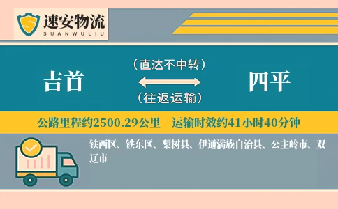 吉首到四平货运公司
