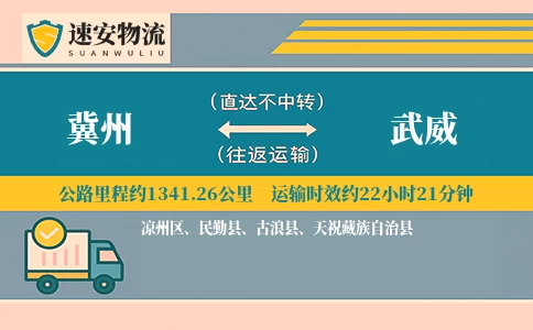 冀州到武威货运公司