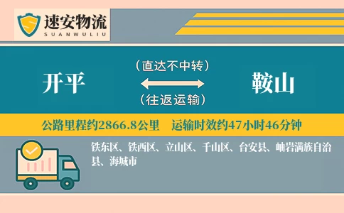 开平到鞍山货运公司