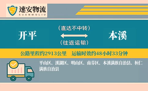 开平到本溪货运公司