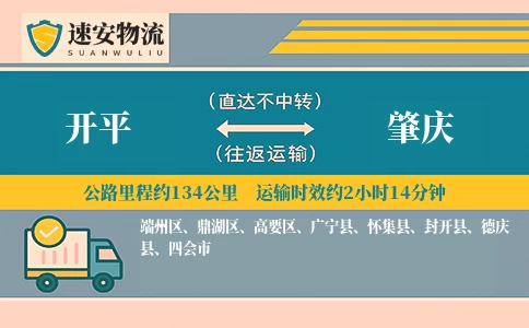 开平到肇庆货运公司