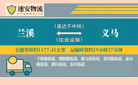 兰溪到义马货运公司