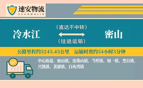 冷水江到密山货运公司
