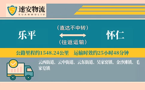 乐平到怀仁货运公司