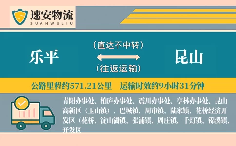 乐平到昆山货运公司