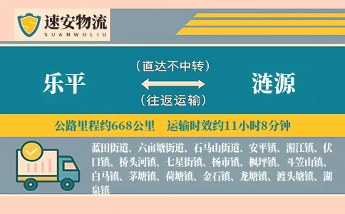 乐平到涟源货运公司