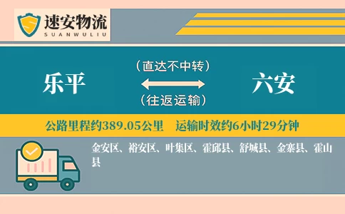 乐平到六安货运公司