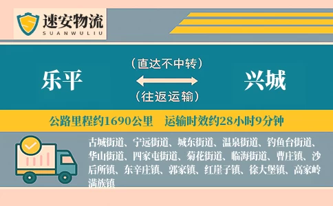 乐平到兴城货运公司