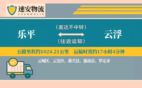 乐平到云浮货运公司