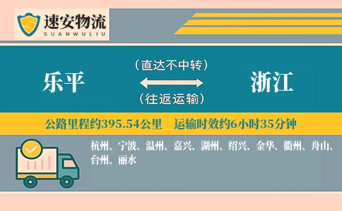 乐平到浙江货运公司