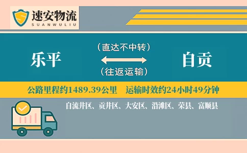 乐平到自贡货运公司