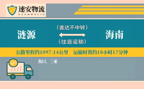 涟源到海南货运公司