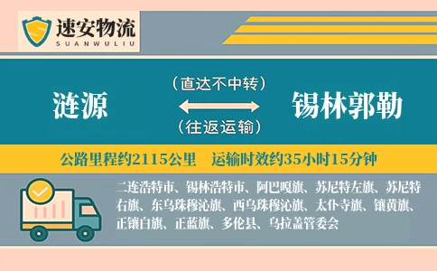 涟源到锡林郭勒货运公司