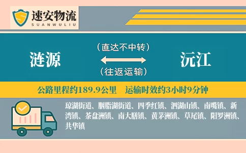 涟源到沅江货运公司