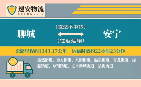 聊城到安宁货运公司