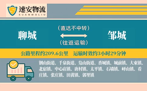 聊城到邹城货运公司