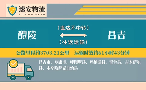醴陵到昌吉货运公司