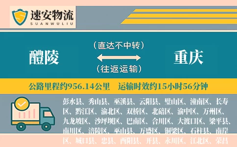 醴陵到重庆货运公司