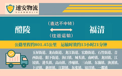 醴陵到福清货运公司