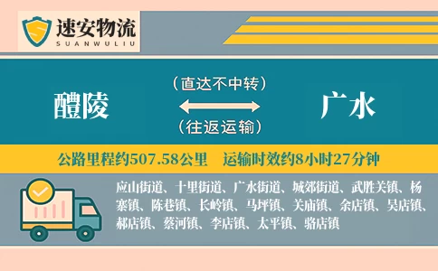 醴陵到广水货运公司