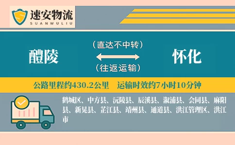醴陵到怀化货运公司