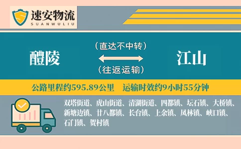 醴陵到江山货运公司