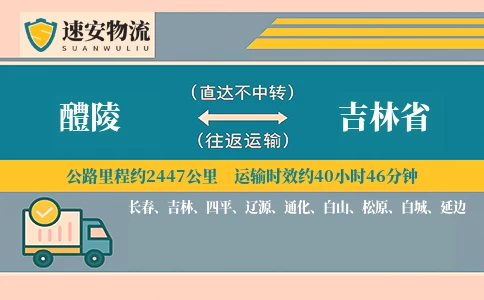醴陵到吉林省货运公司