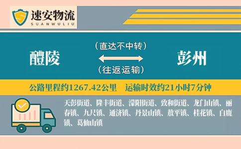 醴陵到彭州货运公司