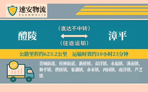 醴陵到漳平货运公司