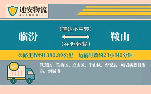 临汾到鞍山货运公司