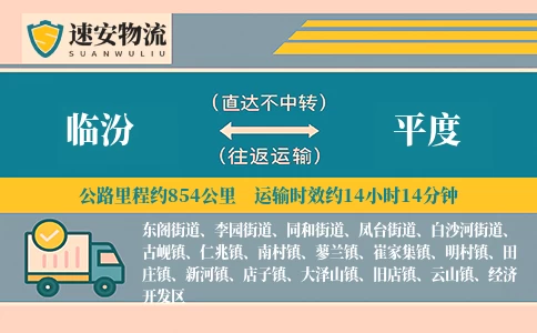 临汾到平度货运公司