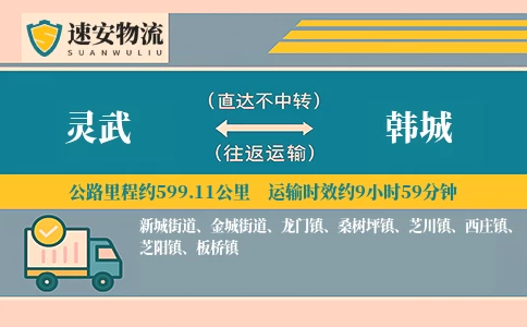 灵武到韩城货运公司