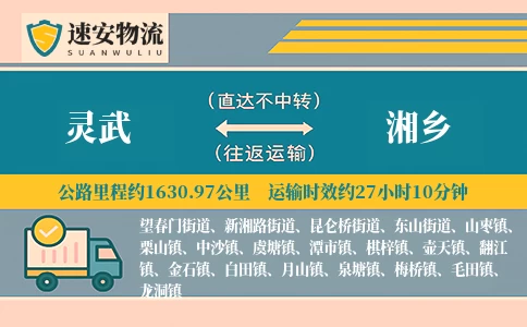 灵武到湘乡货运公司