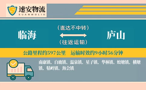 临海到庐山货运公司