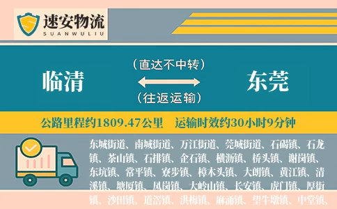 临清到东莞货运公司