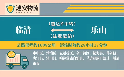 临清到乐山货运公司