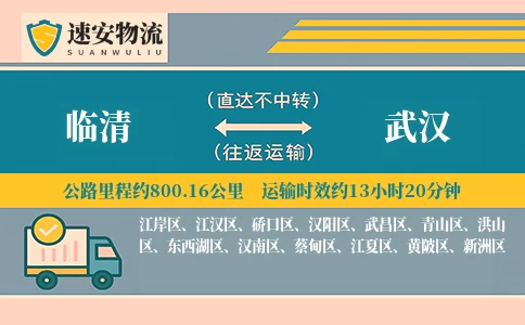 临清到武汉货运公司