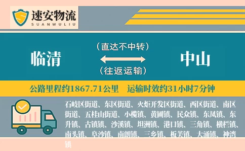 临清到中山货运公司