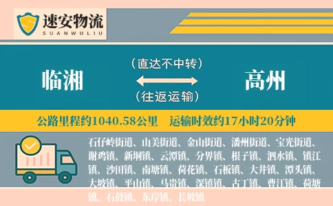 临湘到高州货运公司